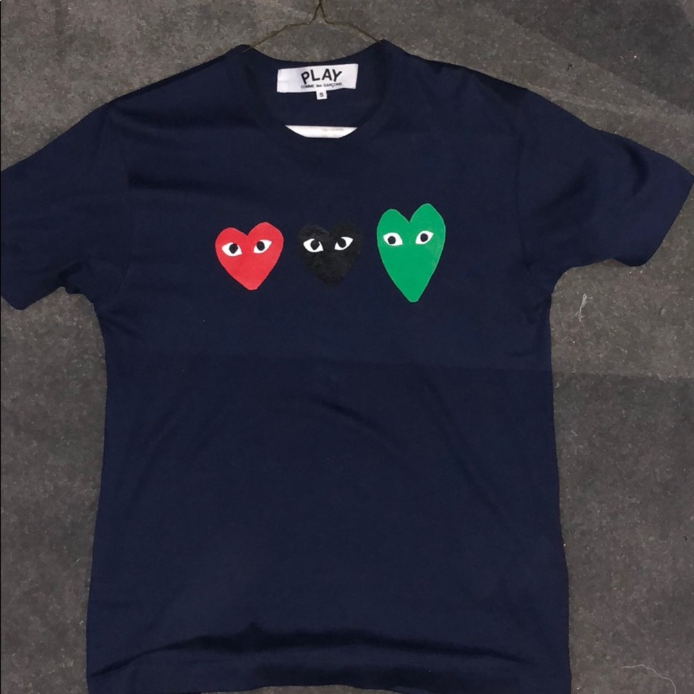 Navy blue PLAY Comme Des Garçon Shirt